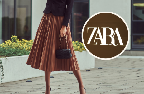 spódnica midi, zara