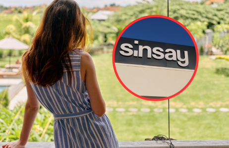 sukienka z lnem Sinsay