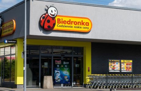 Solarna fontanna z Biedronki