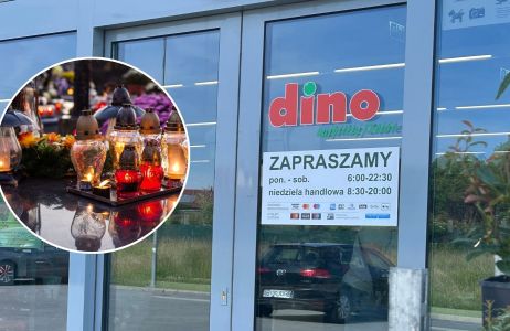 Lustrzany lampion z Dino