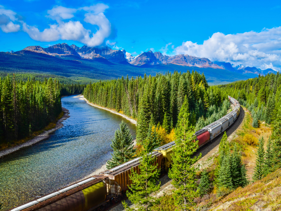 Rocky Mountaineer w Kanadzie.