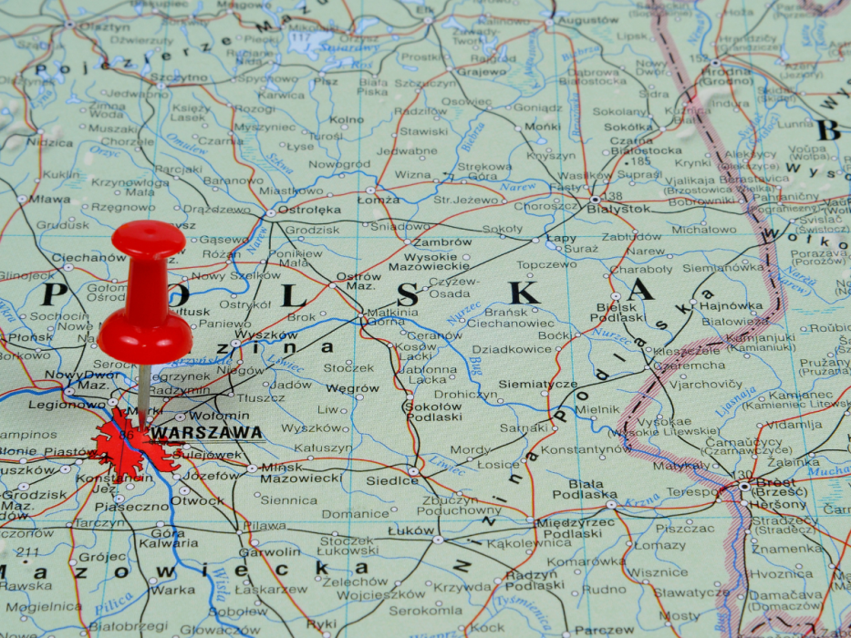 mapa Polski