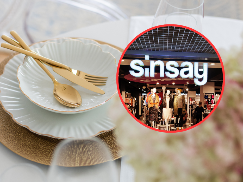 Złote sztućce z Sinsay