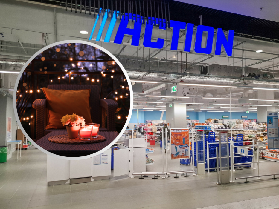 solarne lampki na taras z Action