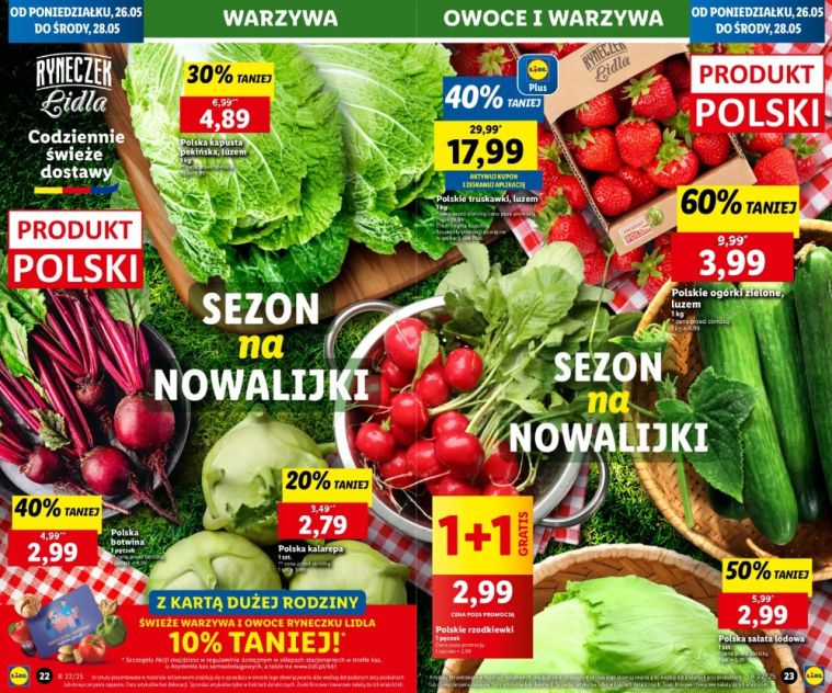 warzywa i owoce w Lidlu od 26.05