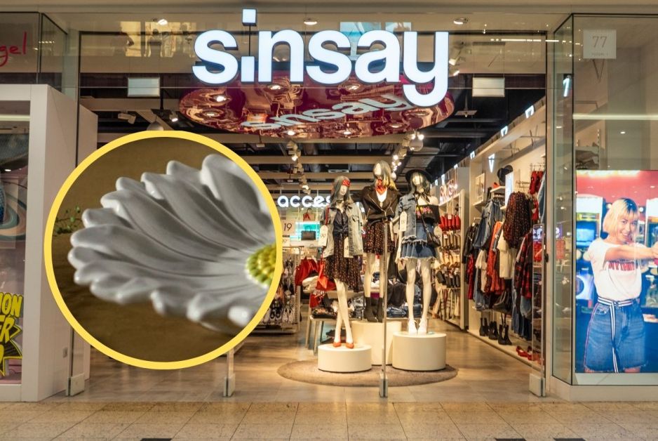 Ryflowany półmisek rumianek