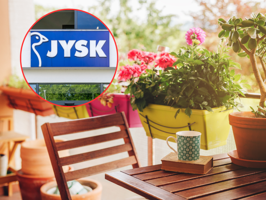 ławeczka na balkon z Jysk