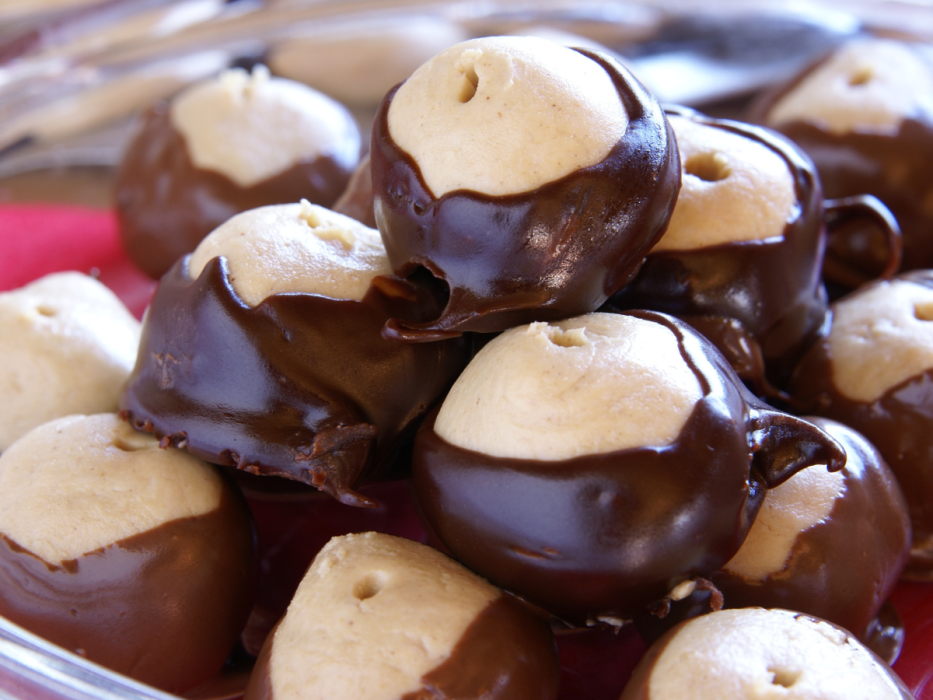praliny jak kasztany, buckeye candy