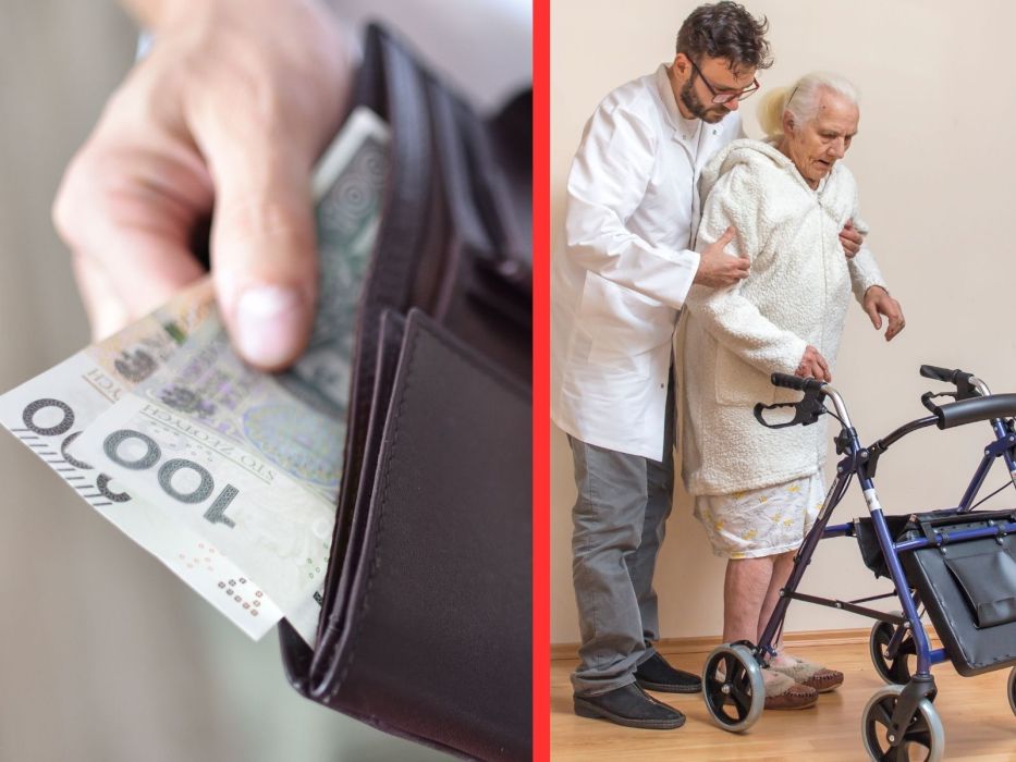 Pieniądze, emeryt podczas rehabiltacji