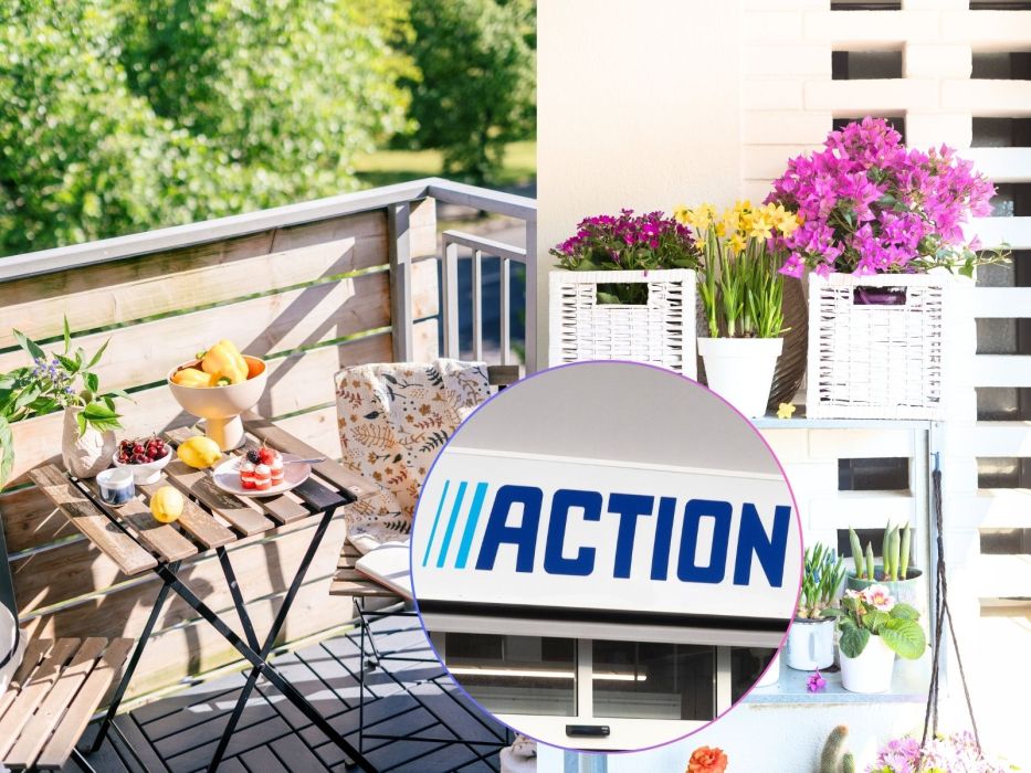 balkon kwiaty Action półka