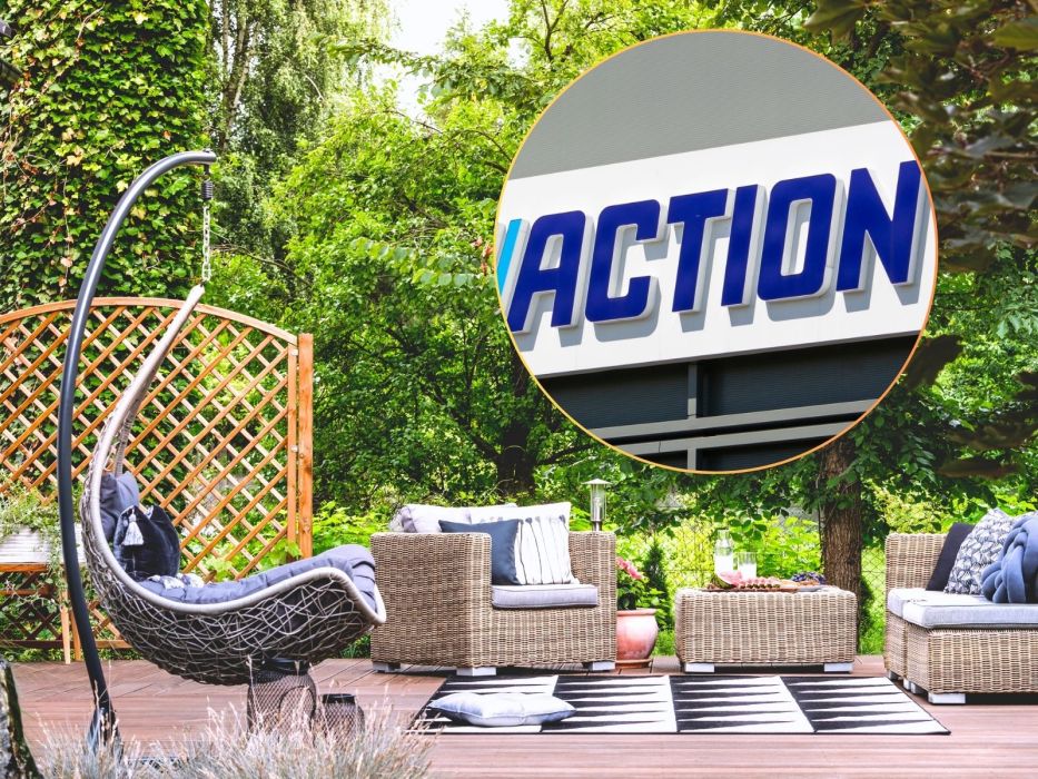 fotel wiszący ażurowy w Action