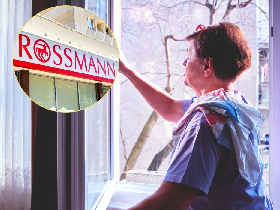 mycie okien ściereczka Rossmann