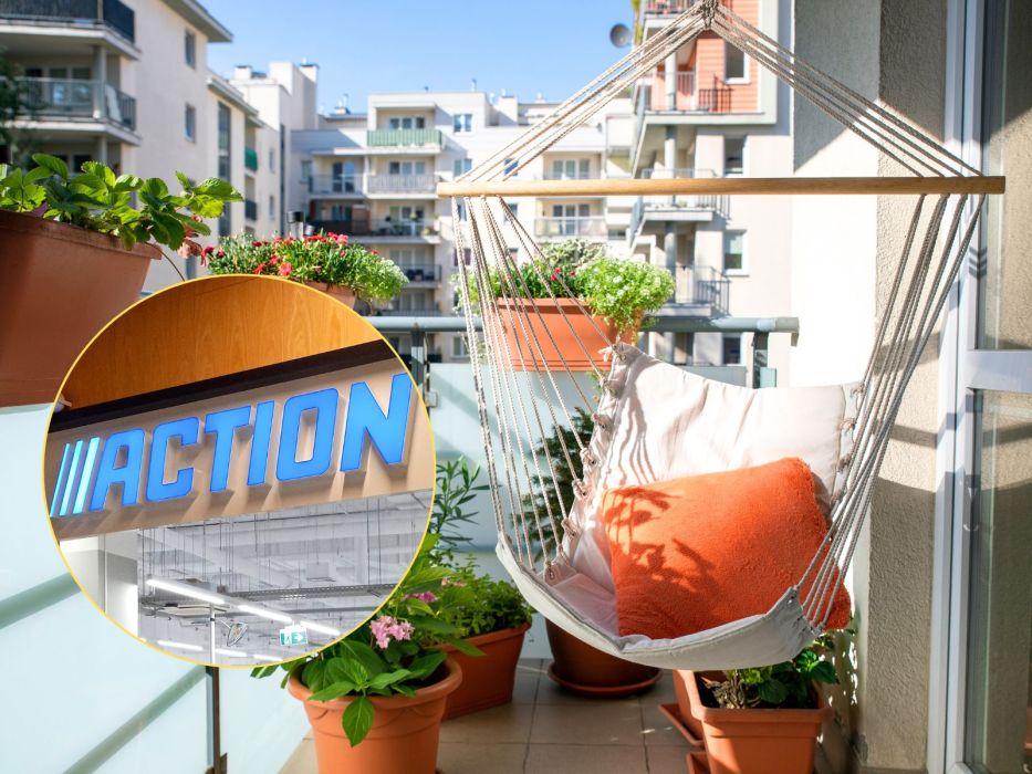 Action fotel wiszący na balkon