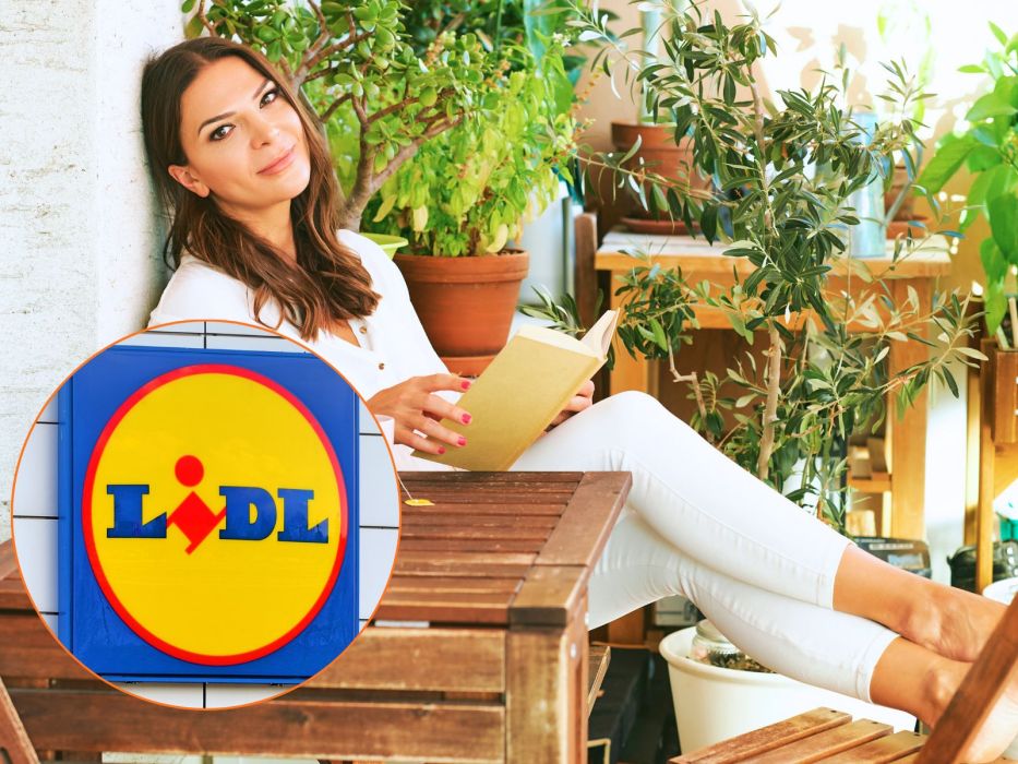 ławeczka ze schowkiem z Lidla na balkon