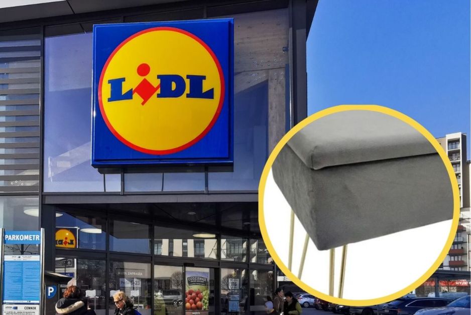 Aksamitna ławeczka z Lidla