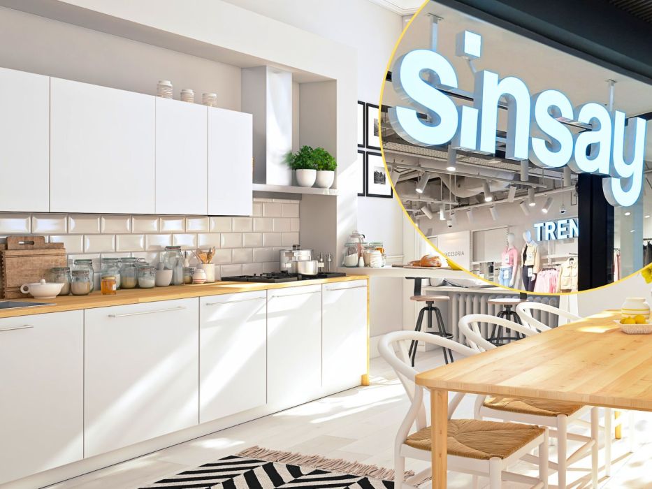 Sinsay szafki w kuchni