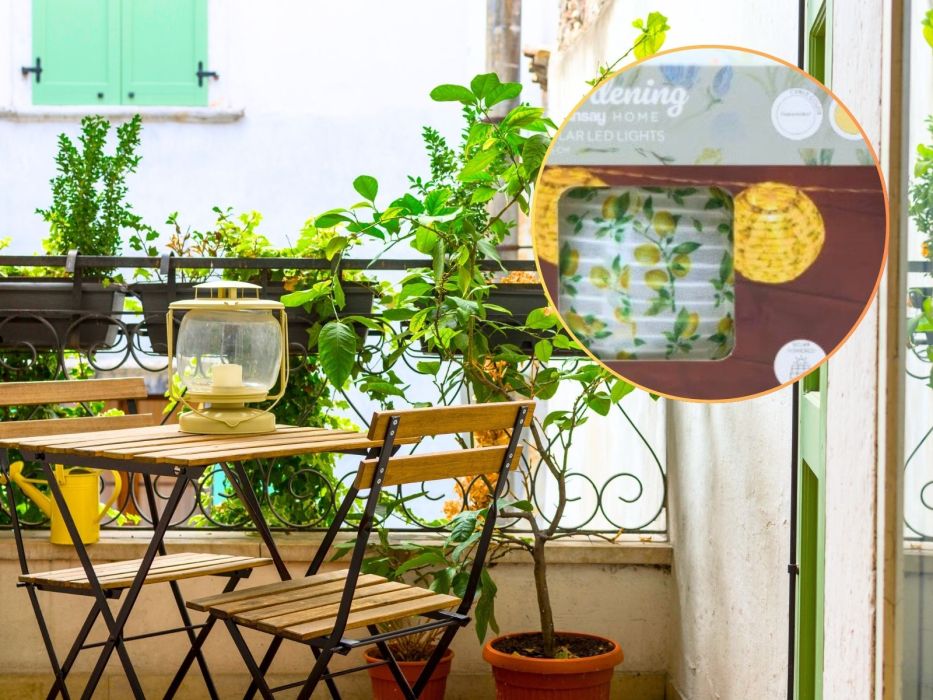 solarne lampki na balkon z Sinsay