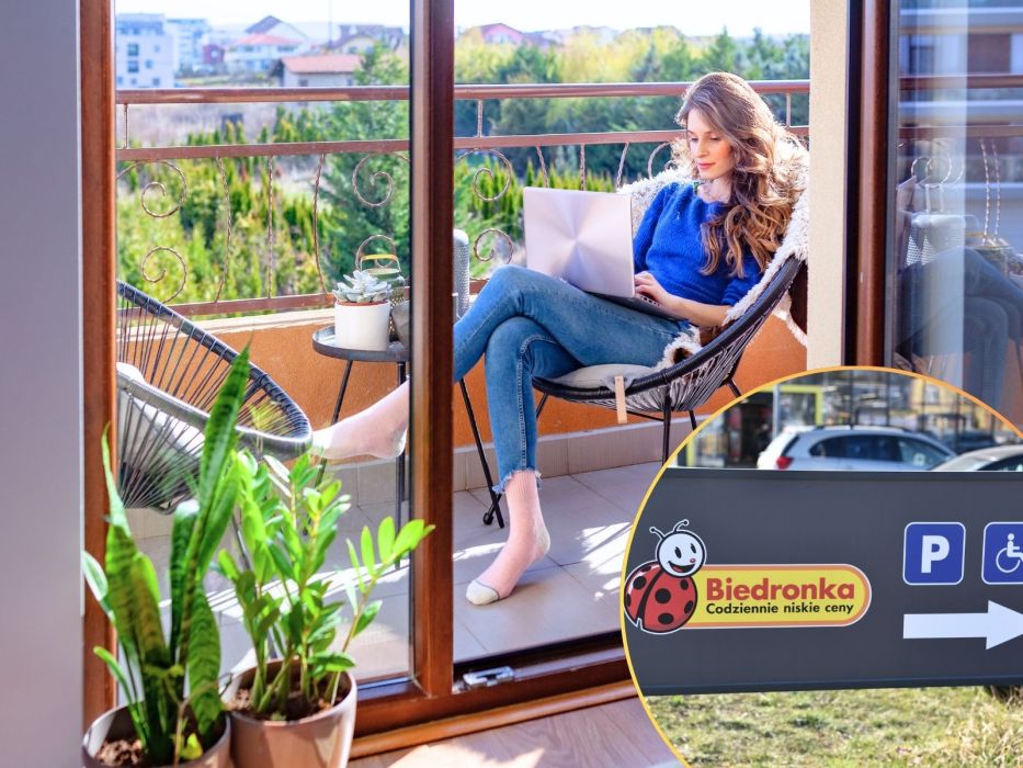 Biedronka krzesła na balkon