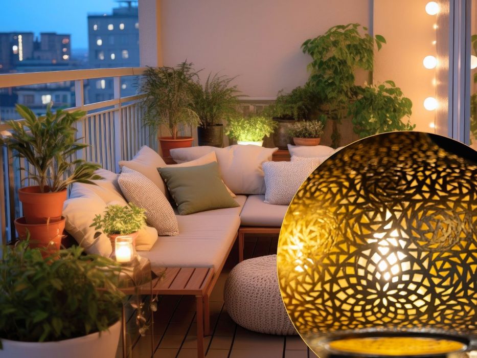 lampa solarna na balkon