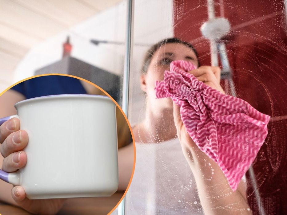 mycie kabiny prysznicowej domowy trik