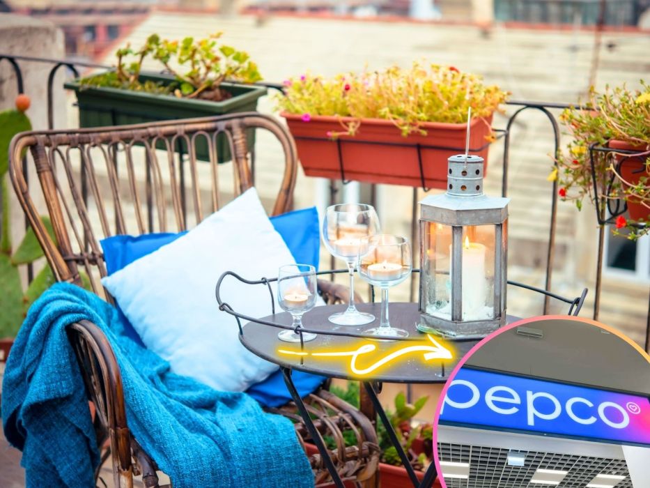 stolik na balkon Pepco