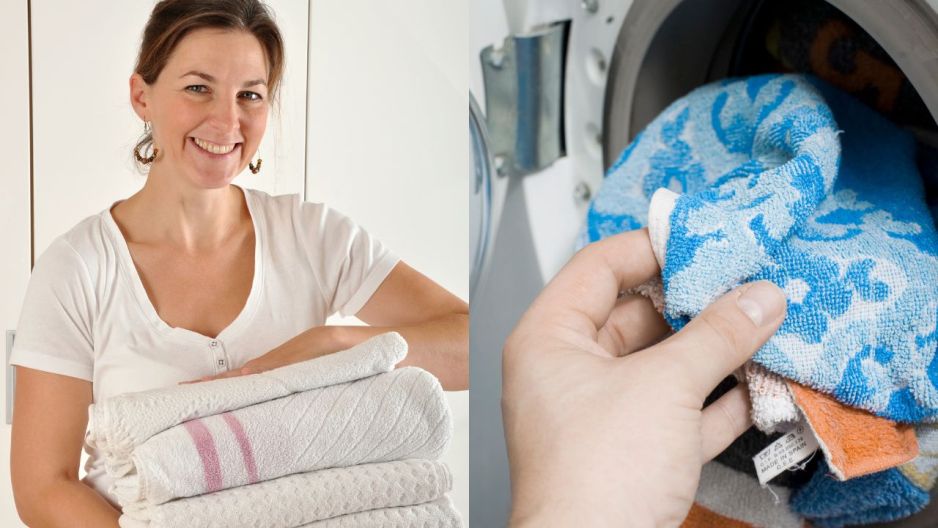 ręczniki pranie domowy trik