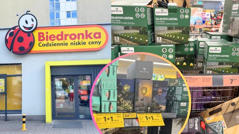 Biedronka lampy solarne
