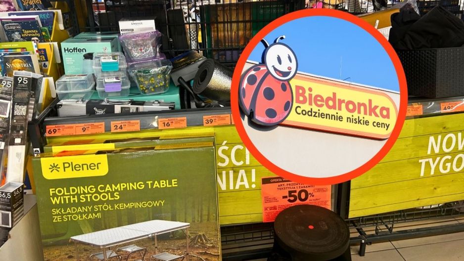 biedronka stolik turystyczny