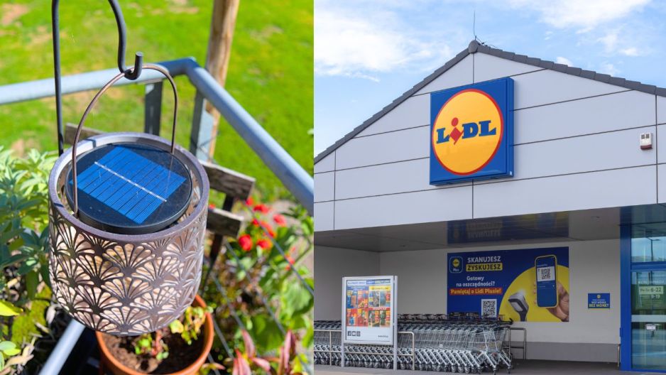 lampa solarna efekt płomienia Lidl