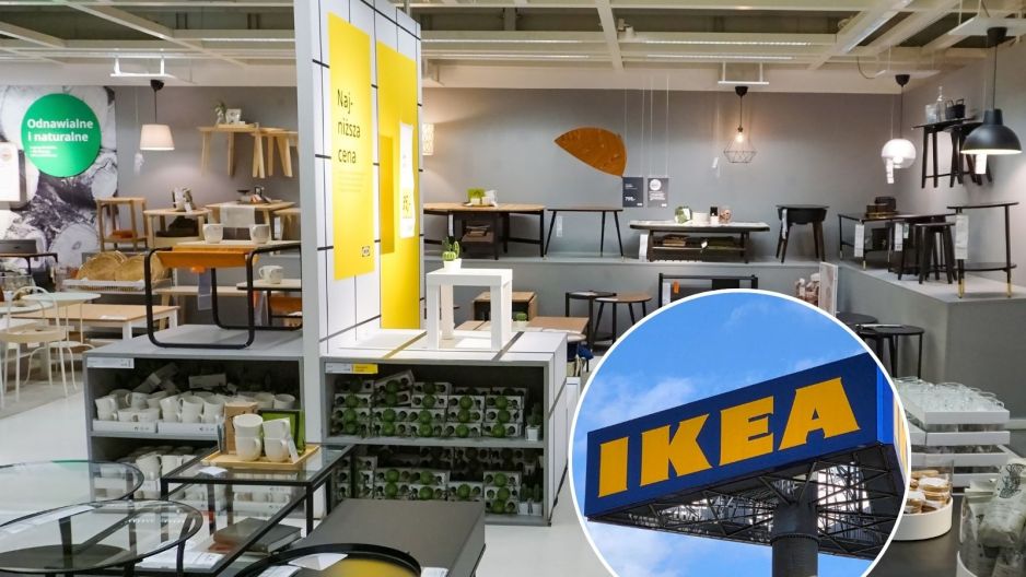 Drewniany stolik z Ikea