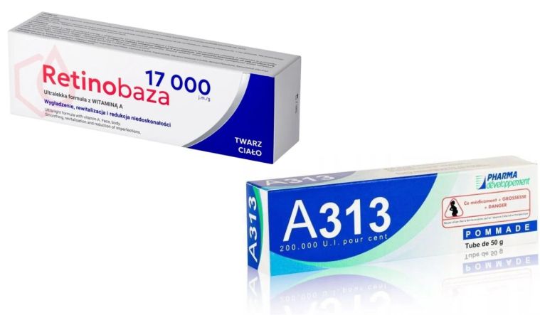 Retinobaza 17000 i A313 Retinol Cream