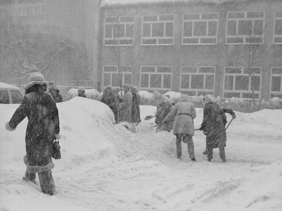 Zima stulecia na Wierzbnie w Warszawie, 1979 r.
