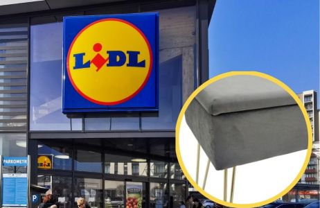 Aksamitna ławeczka z Lidla