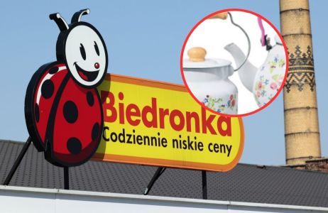 emaliowana kanka i czajnik