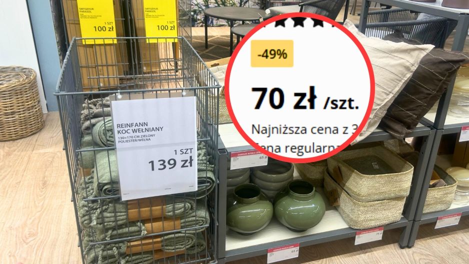 jysk koc wełniany