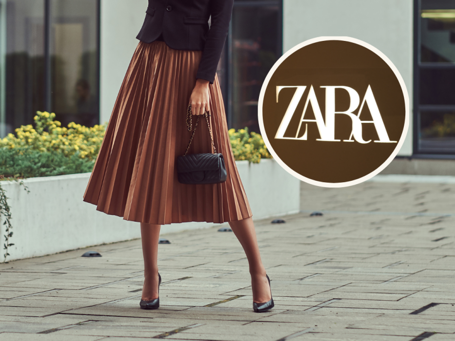 spódnica midi, zara