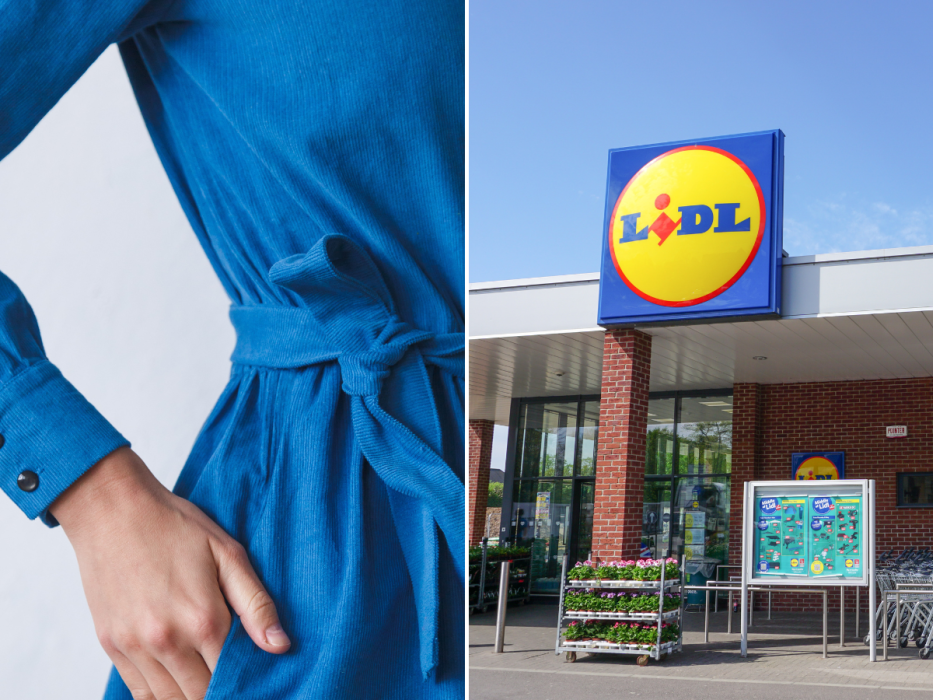 niebieska sukienka z Lidla