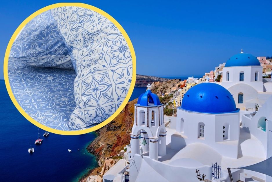 Pościel jak z Santorini