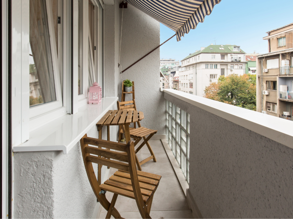 mały balkon