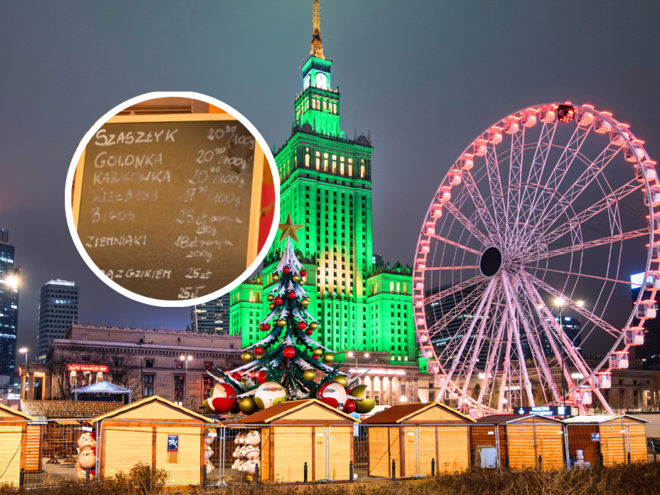 jarmark świąteczny w Warszawie