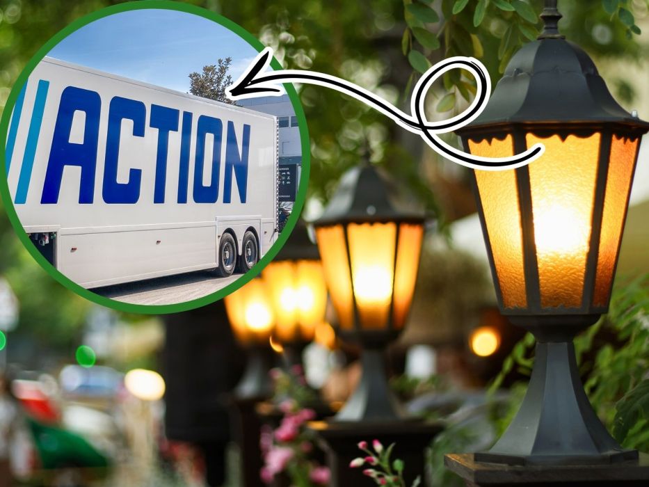 latarnie, sklep Action