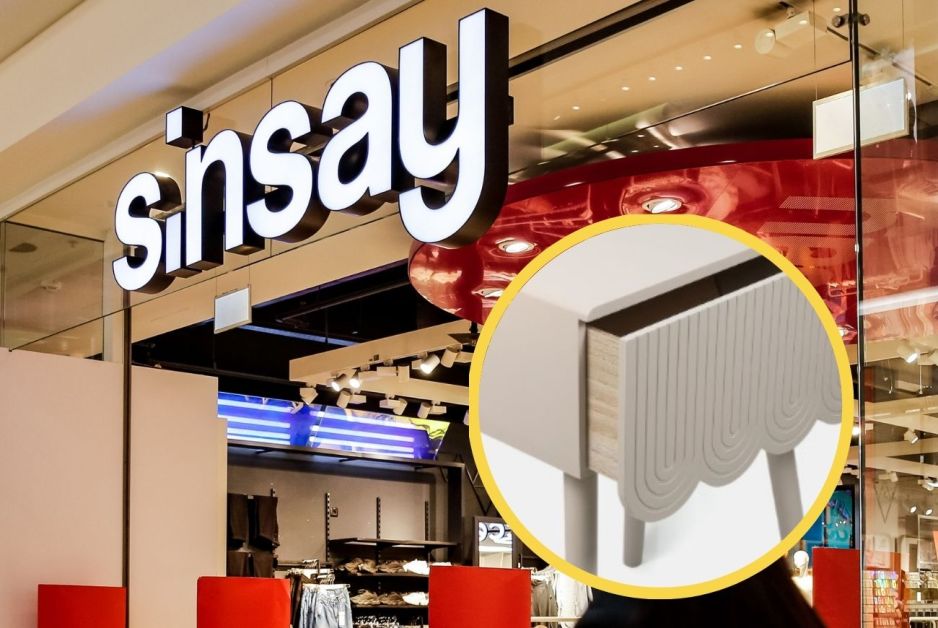 Ryflowana szafka nocna z Sinsay