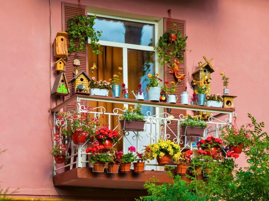 balkon, parasol na balkon Action