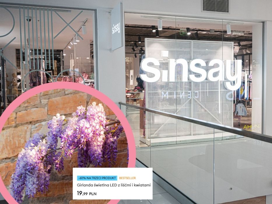 Girlanda świetlna glicynia