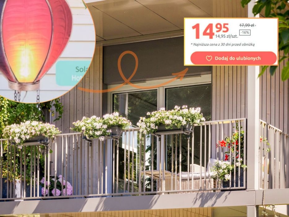 lampa solarna na balkon Action