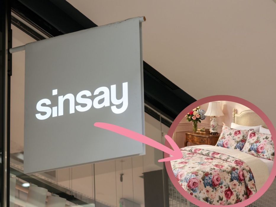 Narzuta w kwiaty z Sinsay