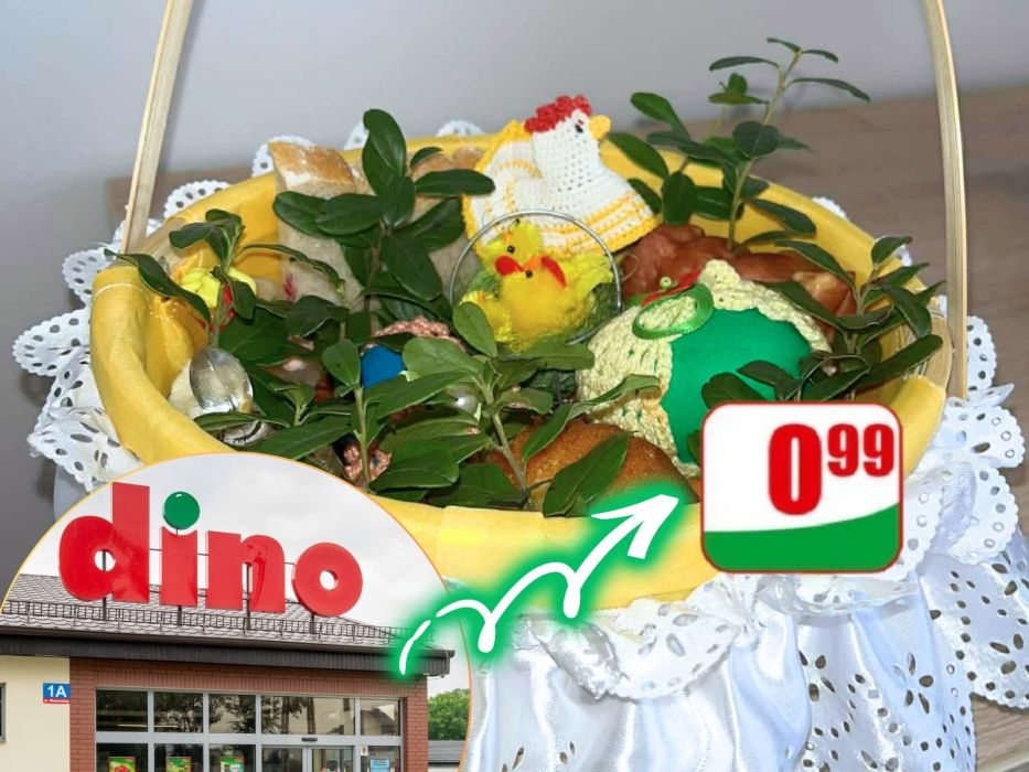 promocje na Wielkanoc Dino koszyczek