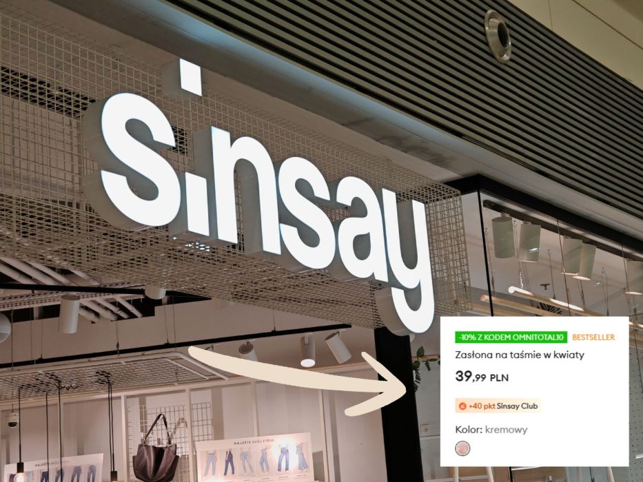 Zasłony z Sinsay w kwiaty