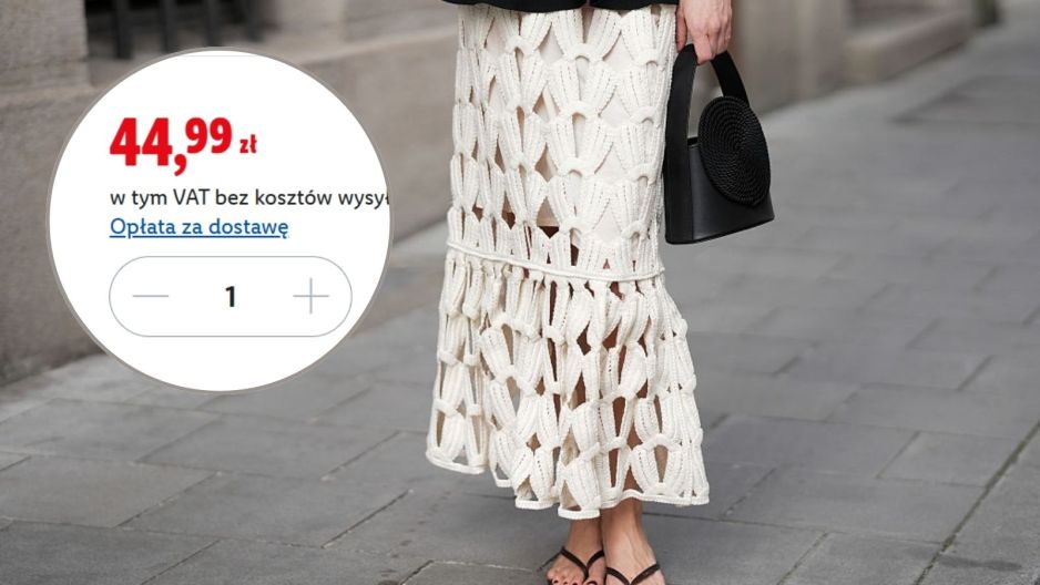 Ażurowa spódnica z Lidla