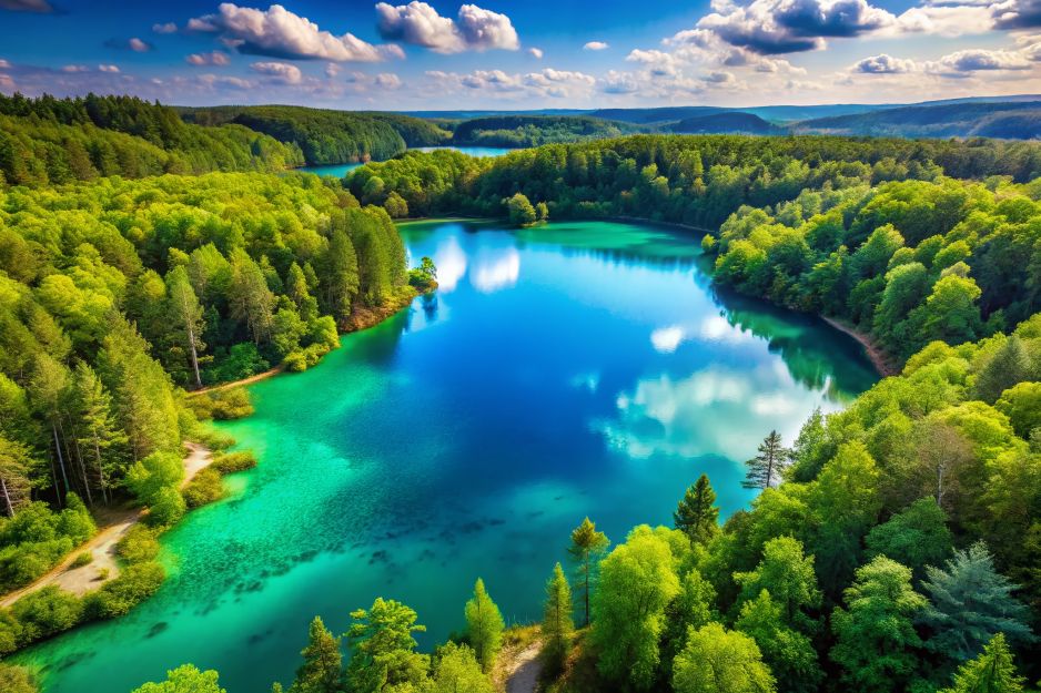 Jezioro Turkusowe Wyspa Wolin
